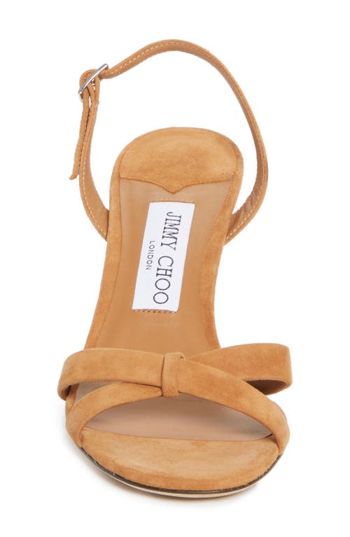 Jimmy Choo Elsy 70 Suede Sandals In Brown