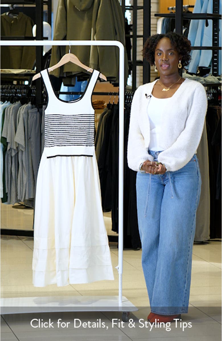 Sleeveless Stripe Maxi Sundress, sales video thumbnail