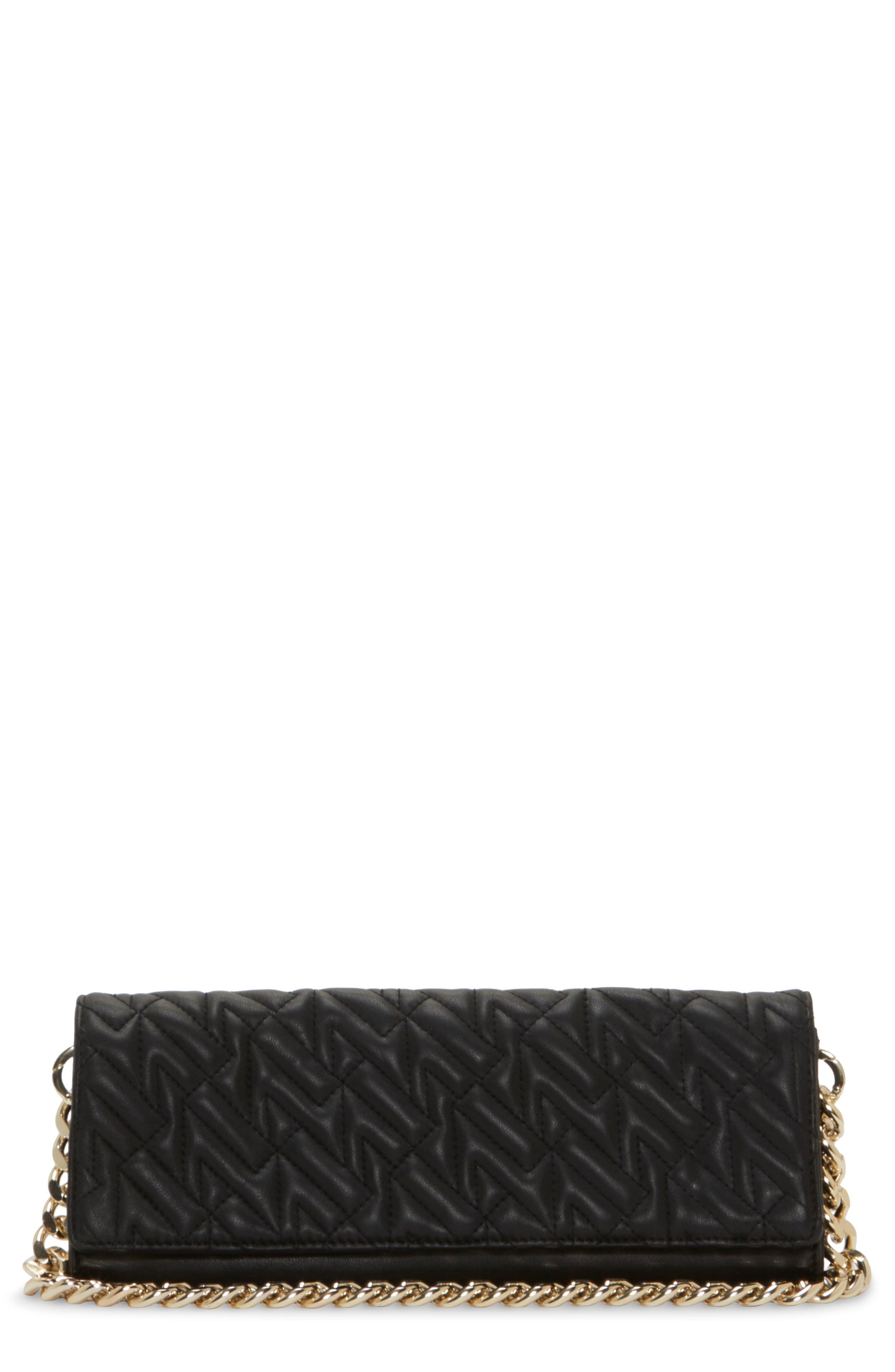 Vince Camuto Kokel Quilted Leather Clutch, Main, color, 