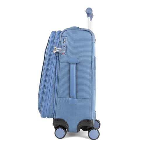 Travelpro Versapack + Lightweight Softside Expandable 21" Carry On Spinner Luggage In Elemental Blue