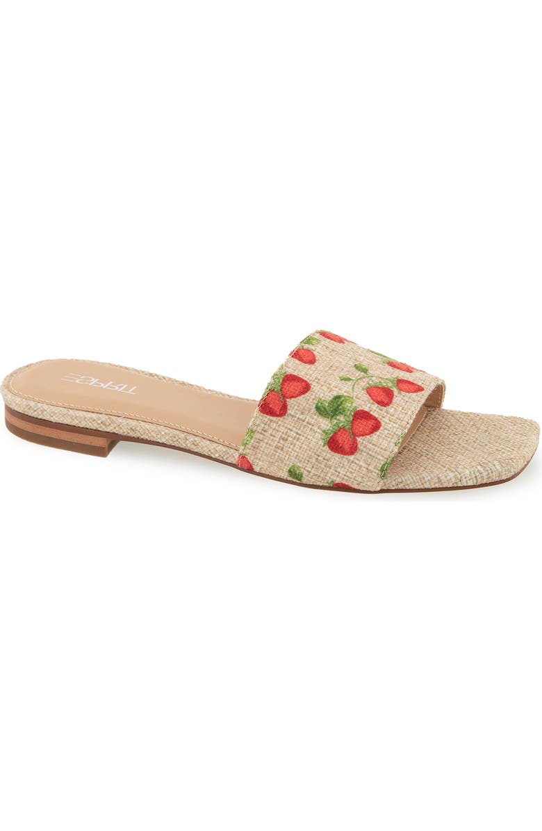 Esprit Rylee Slide Sandal, Main, color, Linen/ Strawberry