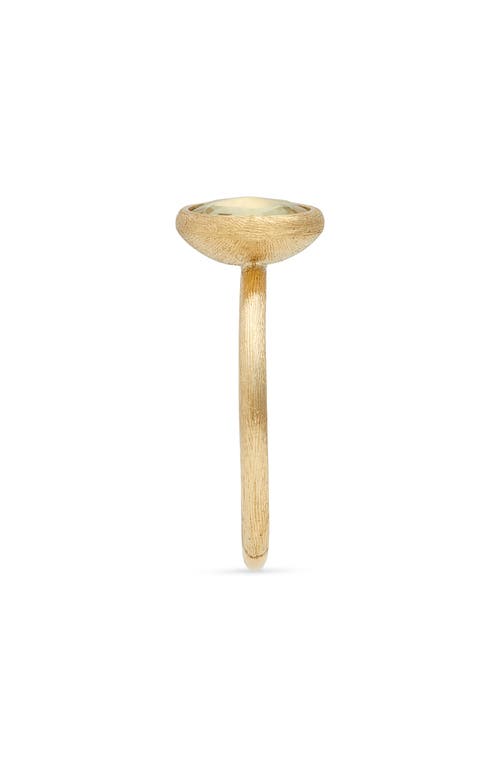 Marco Bicego Jaipur Color Lemon Quartz Ring In Gold