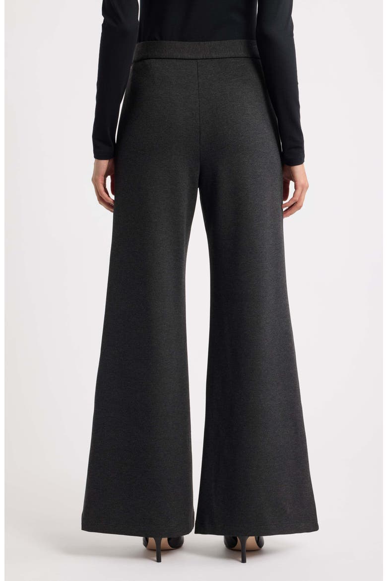 Flare Knit Pants, Alternate, color, CHARCOAL MELANGE