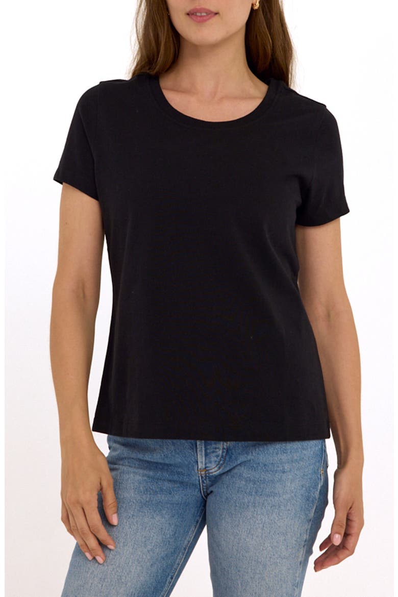 Emmy Essential Organic Cotton T-Shirt, Main, color, BLACK