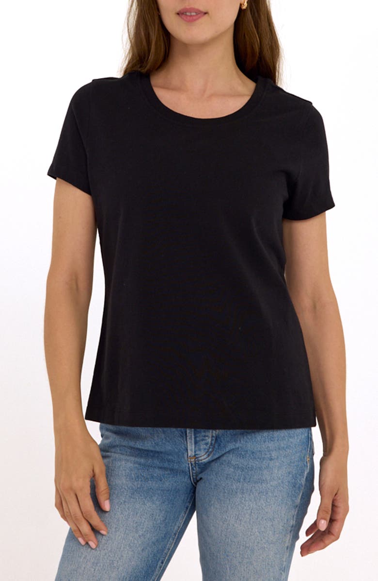 Threads 4 Thought Emmy Essential Organic Cotton T-Shirt, Main, color, Black