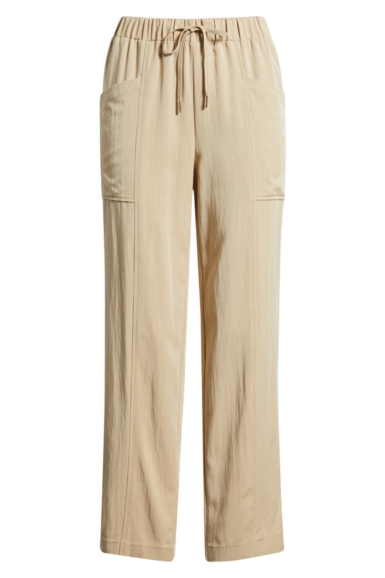 Tie Waist Crop Pants, Alternate, color, SAFARI
