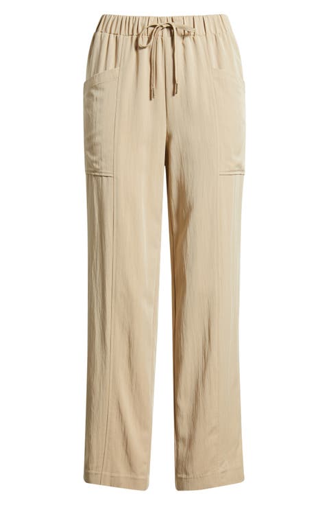 Tie Waist Crop Pants (Regular & Petite)