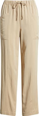 Anne Klein Tie Waist Crop Pants