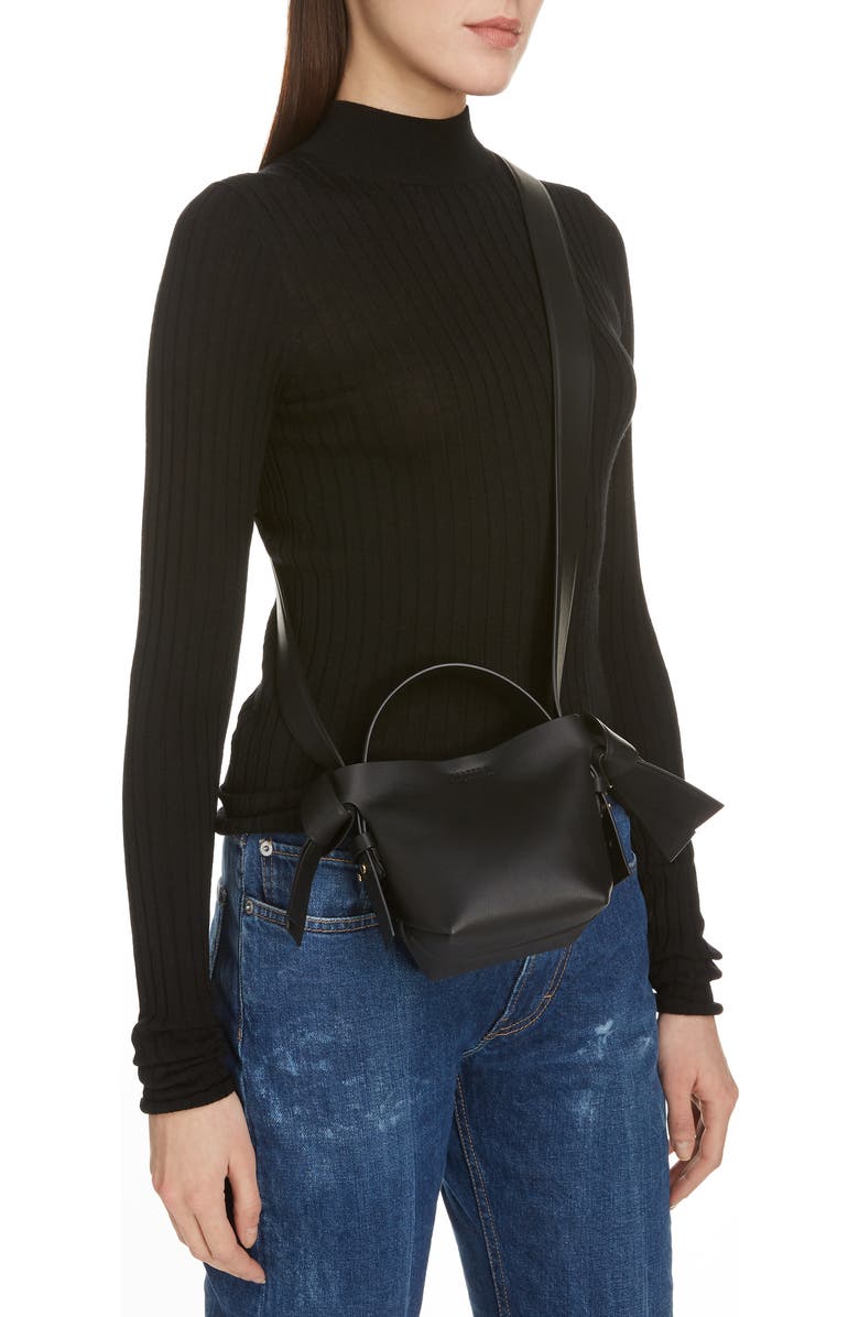 Acne Studios Micro Musubi Crossbody Bag, Alternate, color,