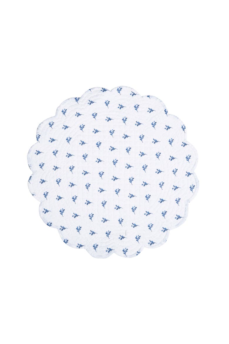 Maryfrances Round Set of 6 Placemats  17", Alternate, color, Blue