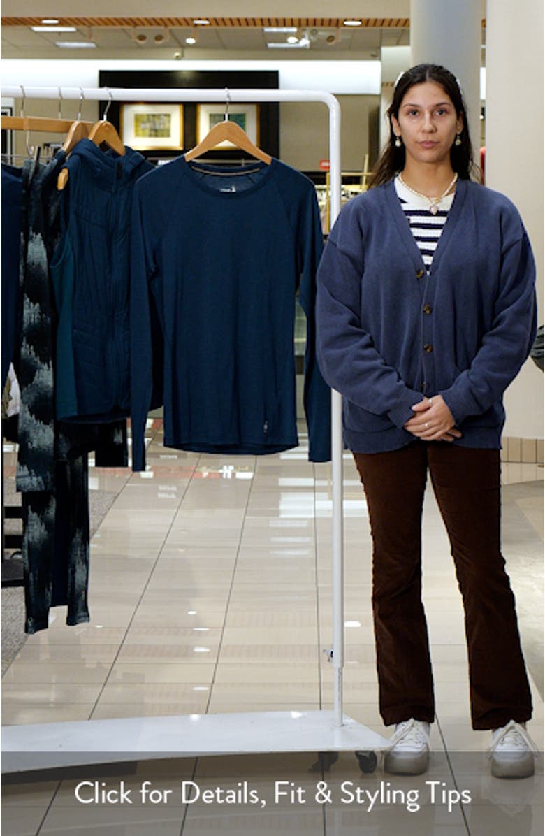 Classic All-Season Merino Wool Blend Base Layer Long Sleeve Top, sales video thumbnail