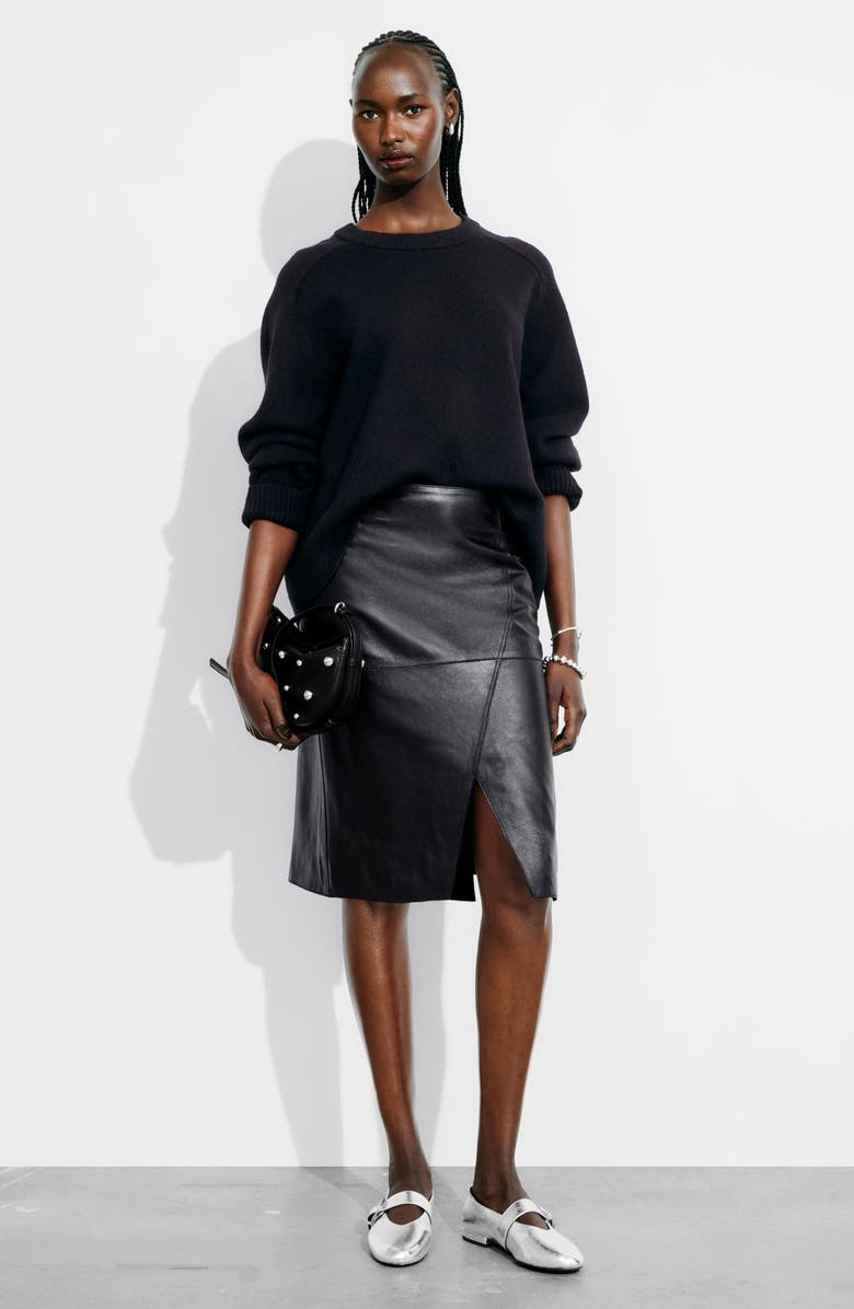 & Other Stories Wool Crewneck Sweater, Alternate, color, 