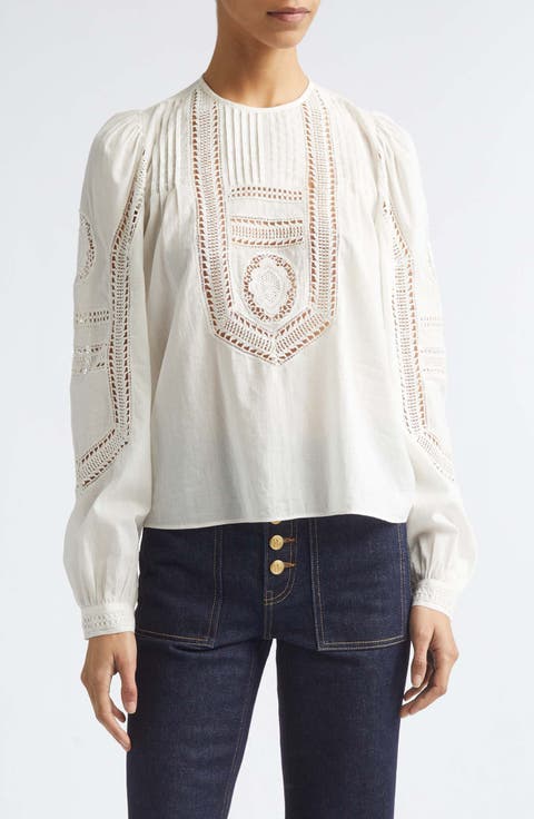Marlowe Long Sleeve Cotton Top