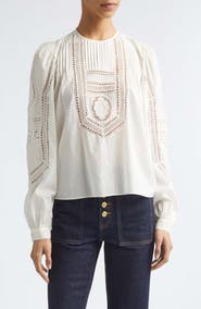Ulla Johnson Marlowe Long Sleeve Cotton Top