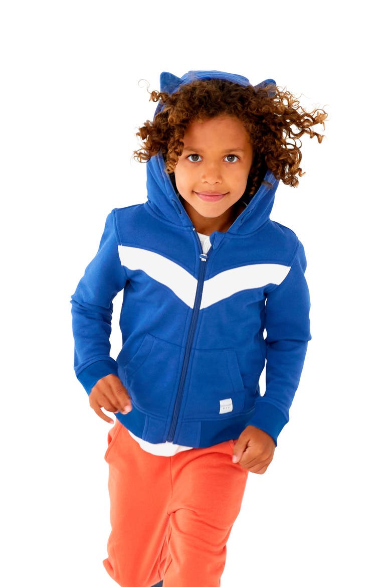 Kids' Rekka 2-in-1 Stuffed Animal Hoodie, Alternate, color, BLUE