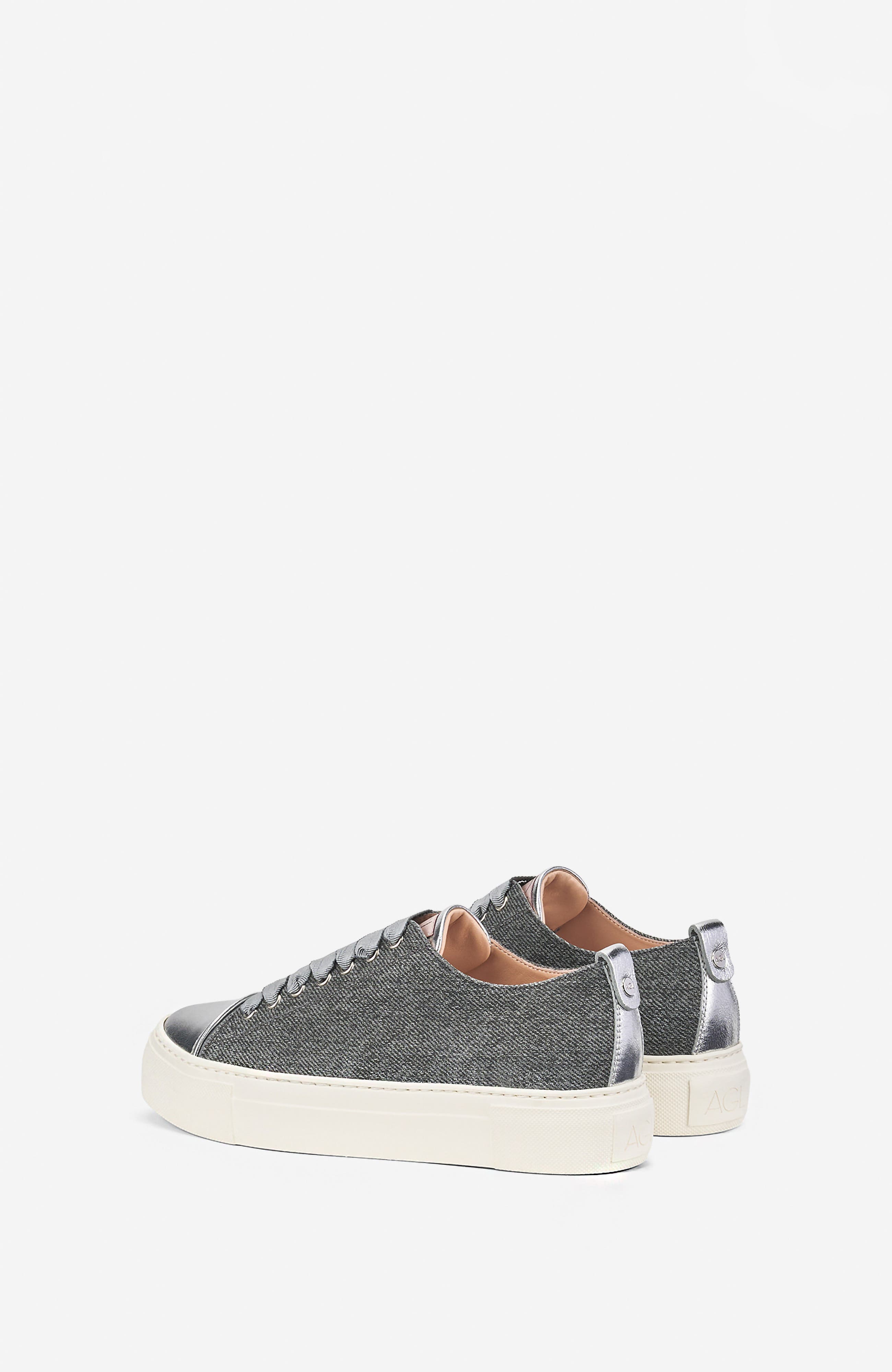 AGL Giuliana denim effect sneaker, Alternate, color, Grey