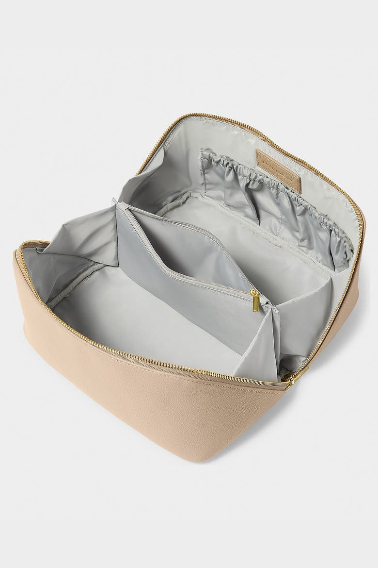 Large Make Up and Toiletry Bag, Alternate, color, Light Taupe