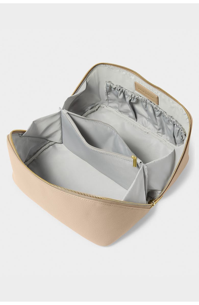 Katie Loxton Large Make Up and Toiletry Bag, Alternate, color, Light Taupe