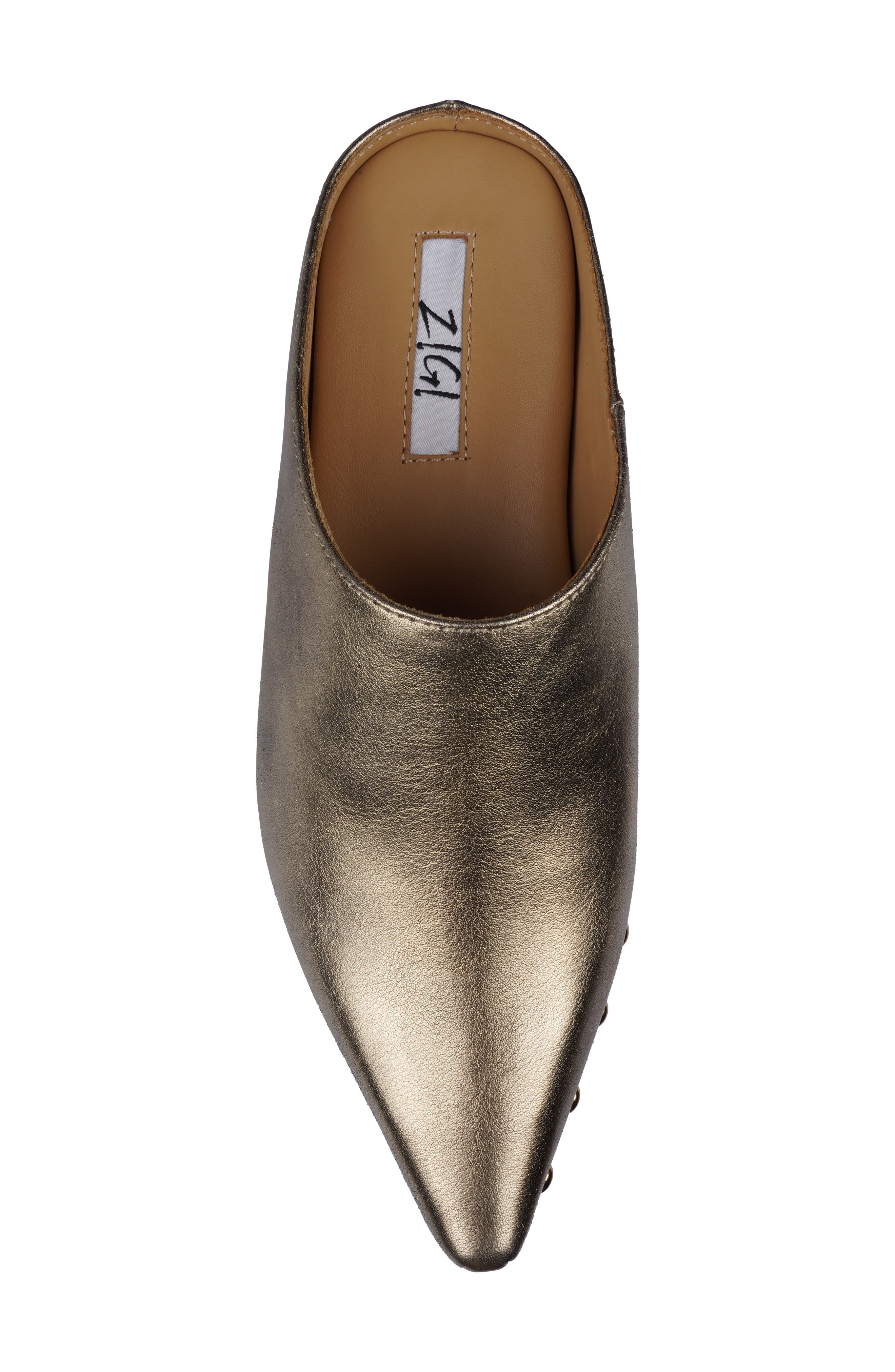 Richelie Block Heel Mule, Alternate, color, GOLD