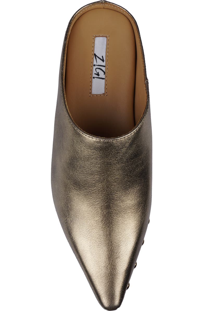 ZIGI Richelie Block Heel Mule, Alternate, color, Gold
