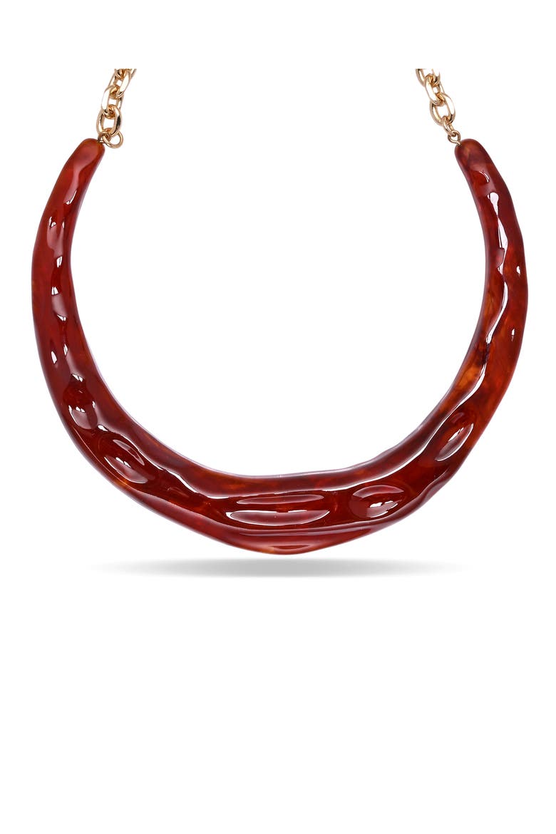 Amber Horizon Statement Chain Necklace, Alternate, color, GOLD