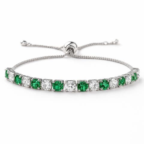 Created Adjustable Tennis Bracelet