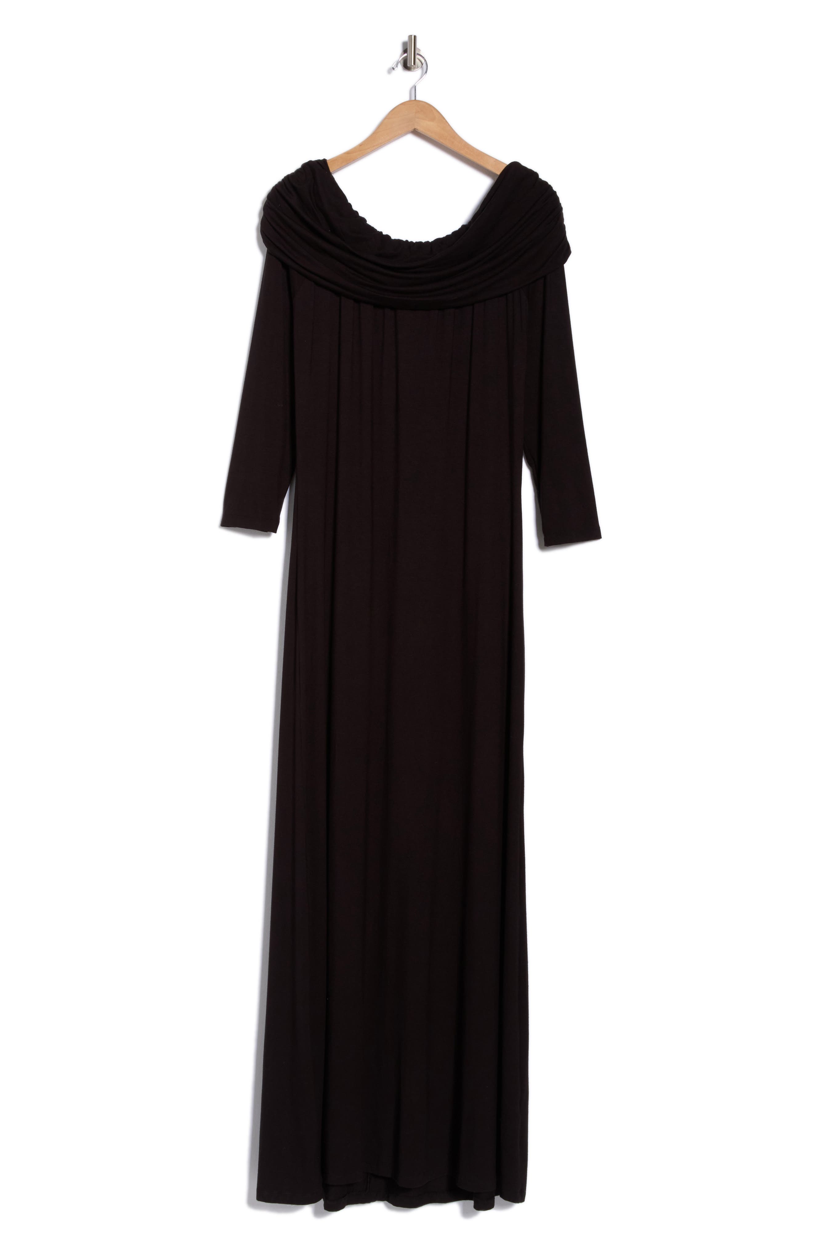 Renee C Off the Shoulder Long Sleeve Maxi Dress