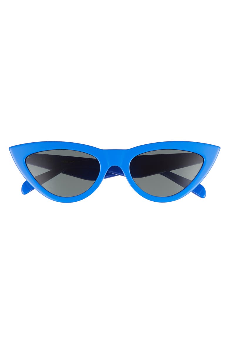 56mm Cat Eye Sunglasses, Alternate, color, ROYAL BLUE/ GREEN