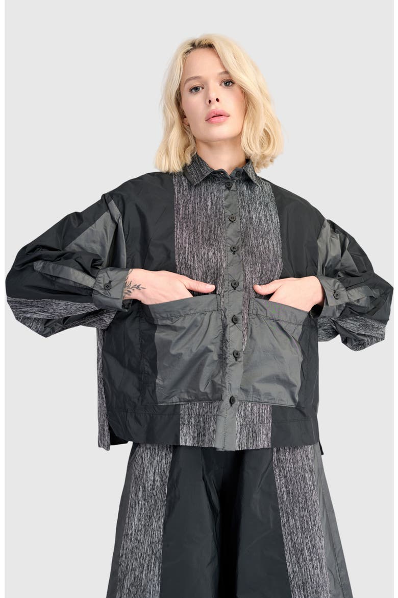 Gauntlet Boxy Shirt, Main, color, Iron