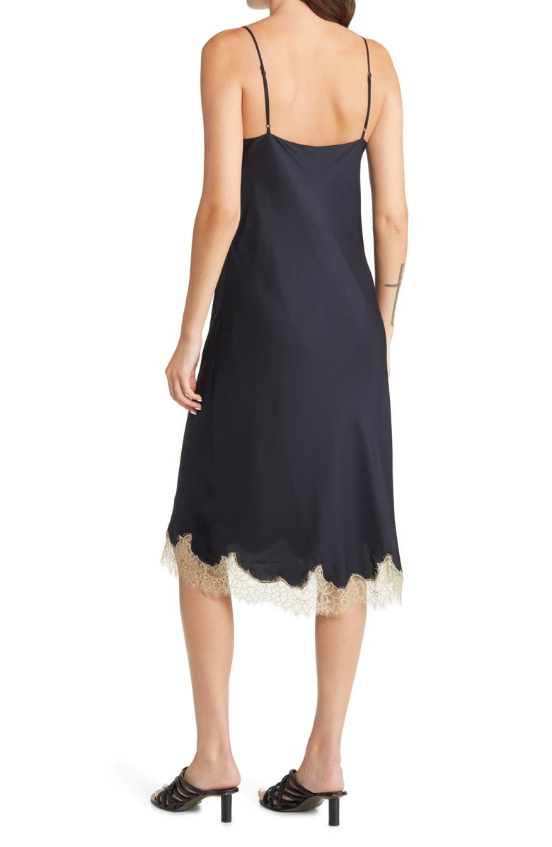rag & bone Logan Lace Silk Blend Slipdress, Alternate, color, 