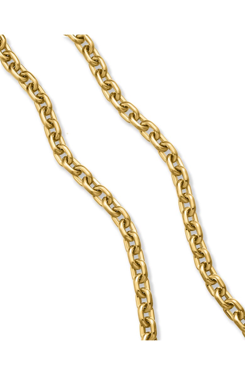 David Yurman Deco Chain Link Necklave in 18K Yellow Gold, Alternate, color,