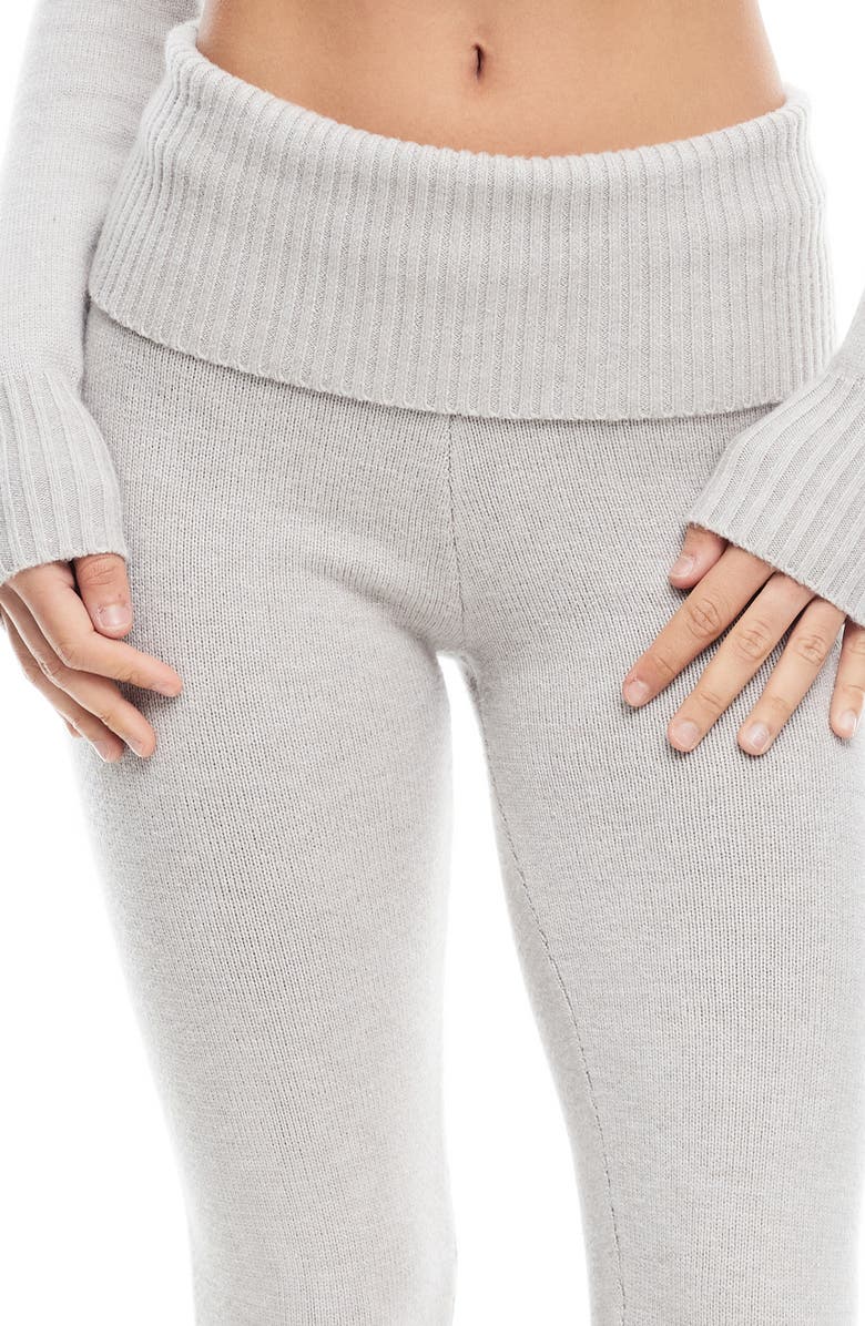 LIONESS Muse Flare Leg Sweater Knit Pants, Alternate, color,