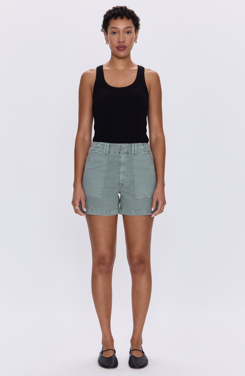 Pistola Marissa High Waist Utility Shorts, Alternate, color, Bluff