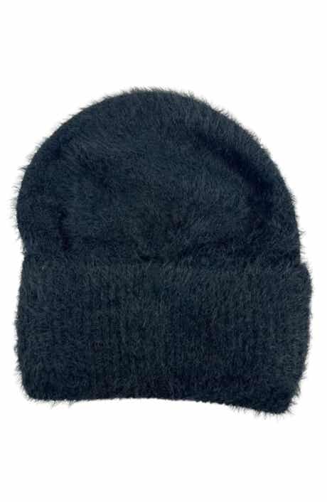 Eyelash Knit Cuffed Beanie