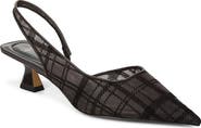 SARTO by Franco Sarto Devin Slingback Half D'Orsay Pointed Toe Kitten Heel Pump
