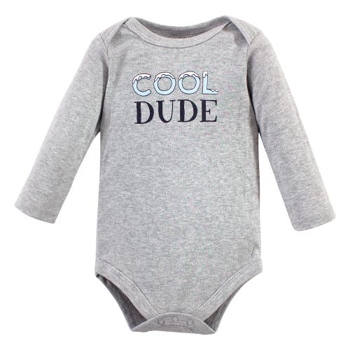 Hudson Baby Cotton Long-sleeve Bodysuits 3-pack In Multi