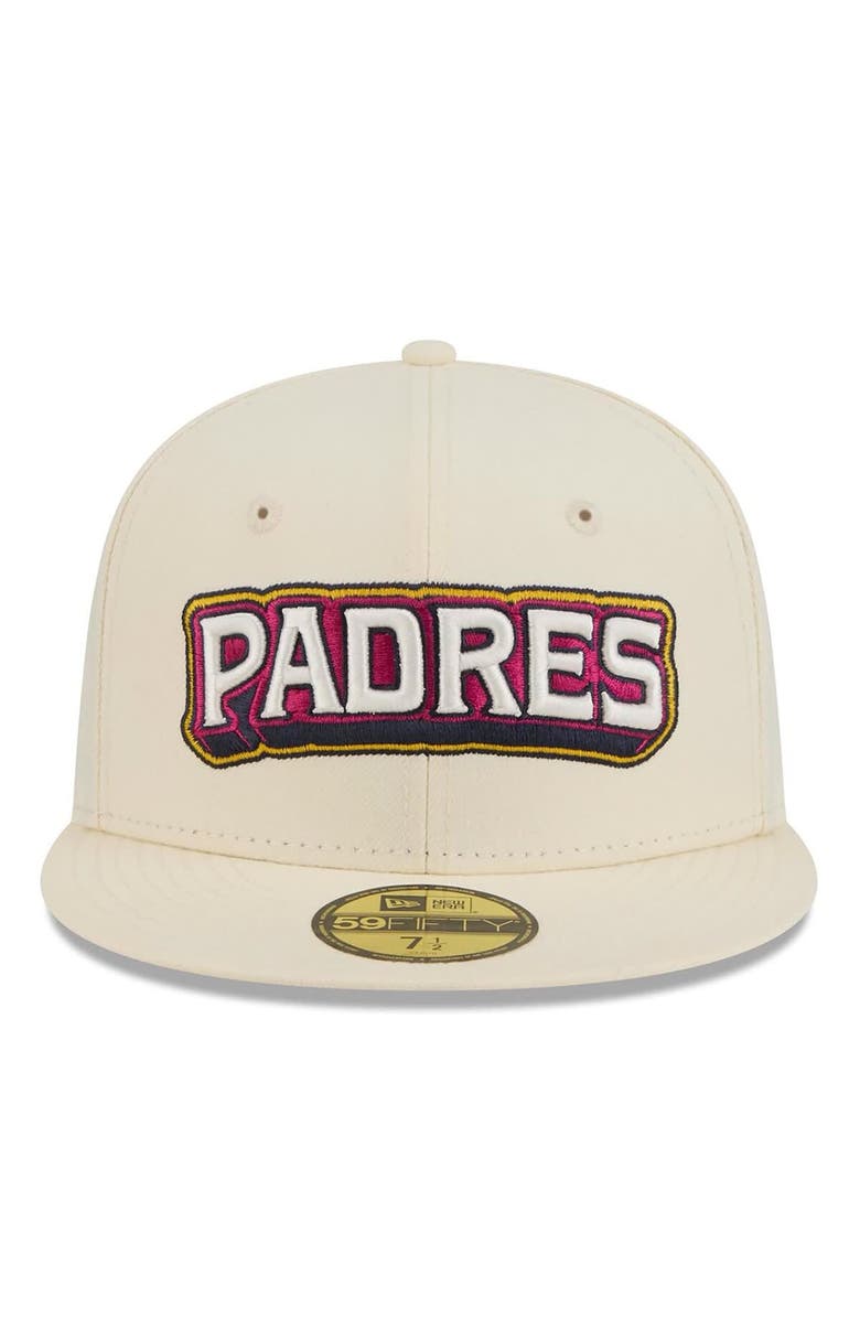 New Era Men's New Era Cream San Diego Padres 2026 City Connect 59FIFTY Fitted Hat, Alternate, color, Cream