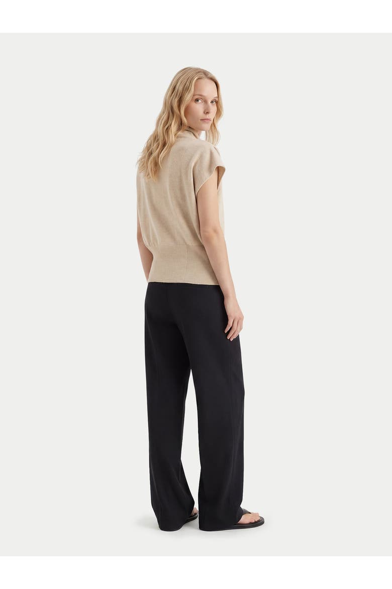 Cashmere Asymmetrical Top, Alternate, color, beige