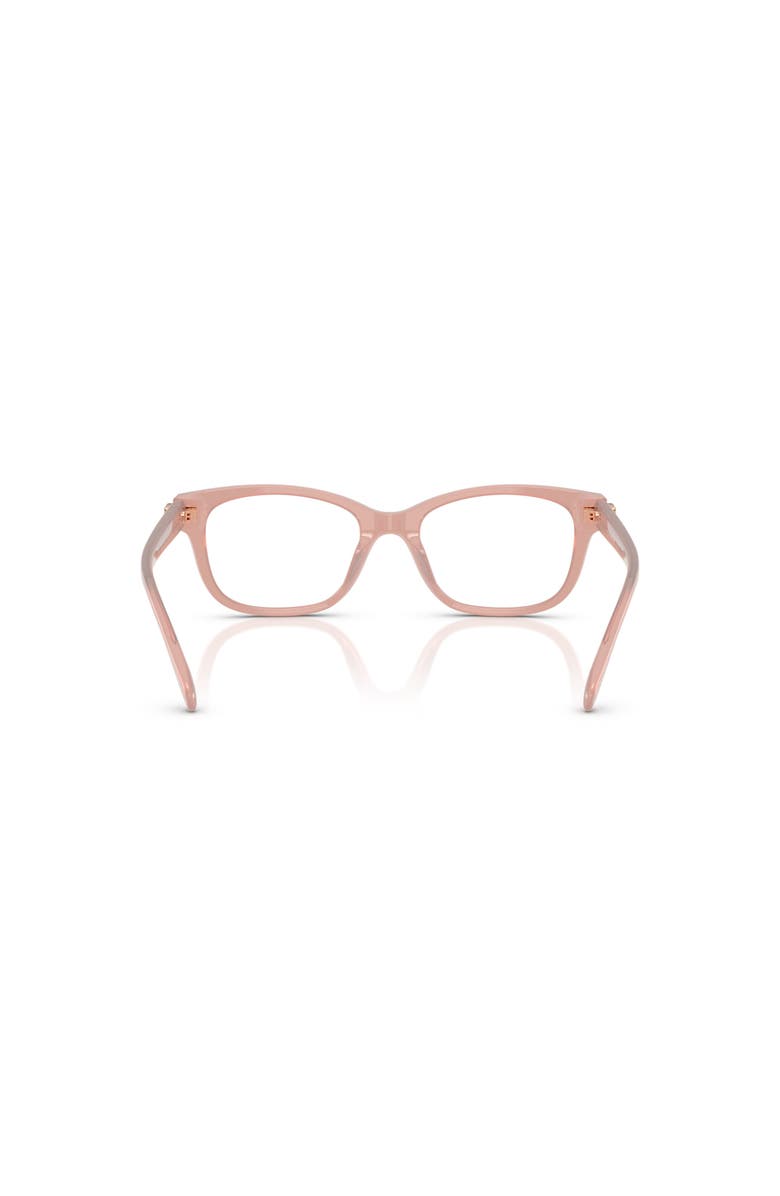 COACH 51mm Square optical glasses, Alternate, color, Pink