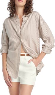 Favorite Daughter Ex Boyfriend Oversize Button-Up Shirt