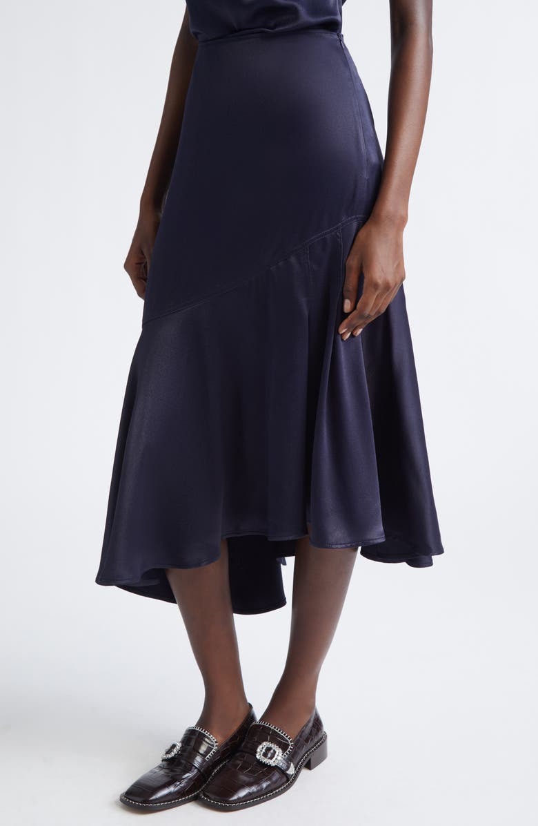Wales Bonner Solstice Skirt, Alternate, color, Navy