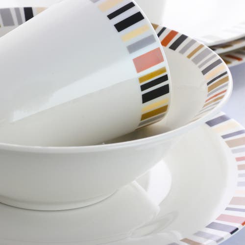 Gibson 12 Piece Lanvale Fine Ceramic Dinnerware Set For 4 In Multi