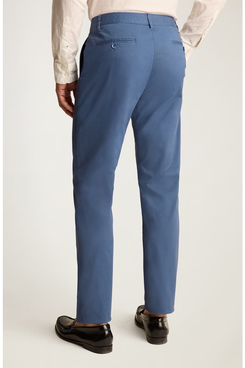 Flat Front Stretch Cotton Herringbone Chinos, Alternate, color, VINTAGE INDIGO