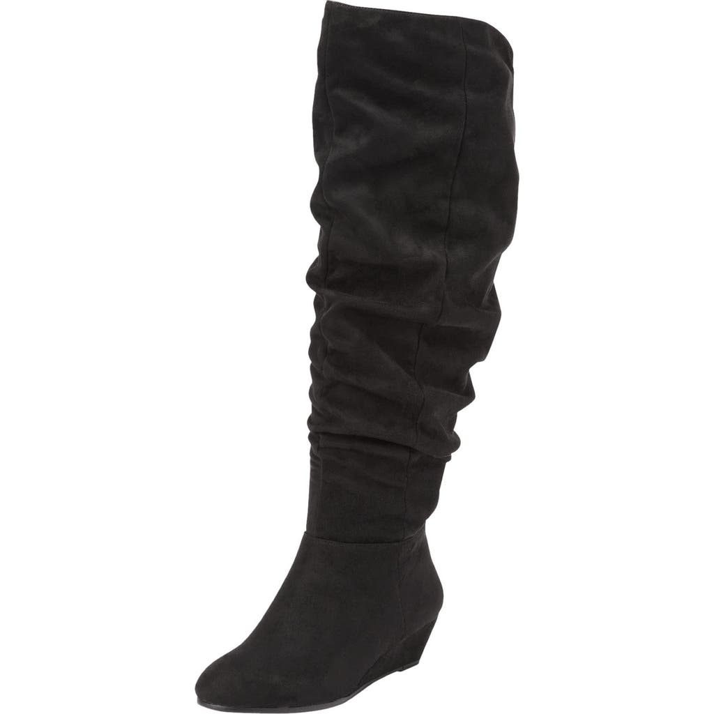 Comfortview The Tamara Tall Wide Calf Boot In Black