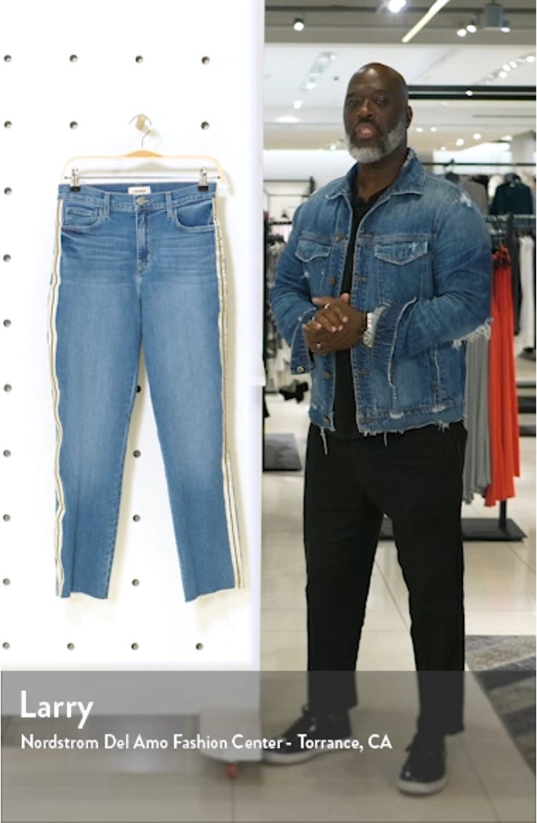 Sada High Waist Tape Outseam Crop Slim Jeans, sales video thumbnail