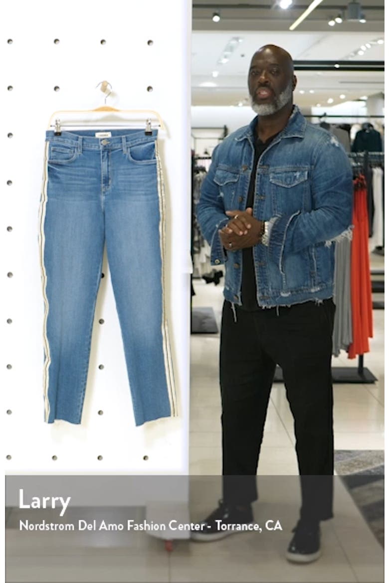 Sada High Waist Tape Outseam Crop Slim Jeans video