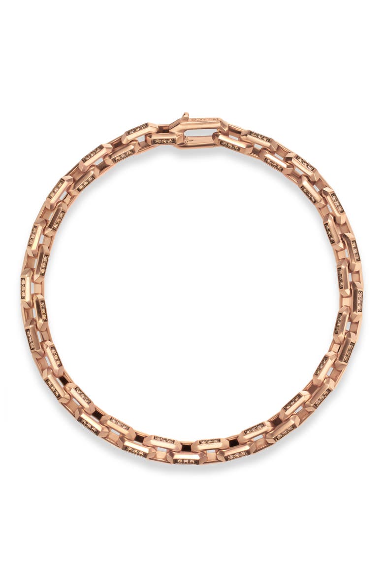 Streamline Link Bracelet, Alternate, color, COGNAC DIAMOND