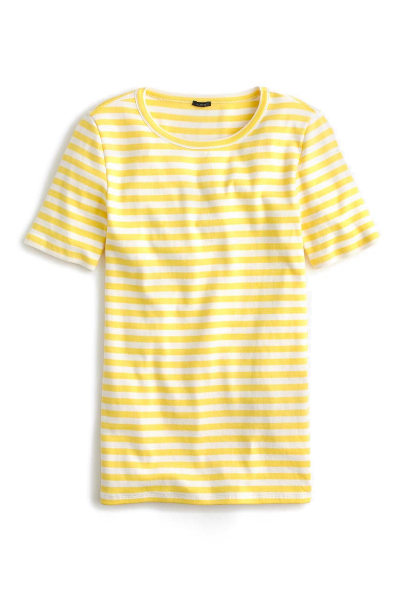 New Perfect Fit Tee, Main, color, BRIGHT LEMON IVORY