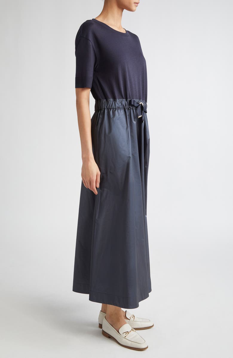 Herno Mixed Media Dress, Alternate, color, 