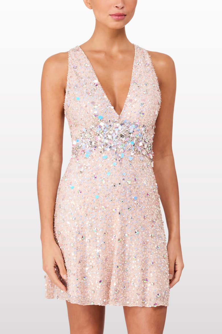 Pretty Thing Mini Dress, Alternate, color, Sugar